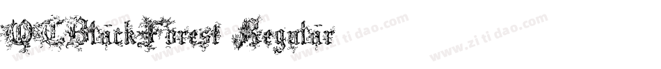 QTBlackForest Regular字体转换
